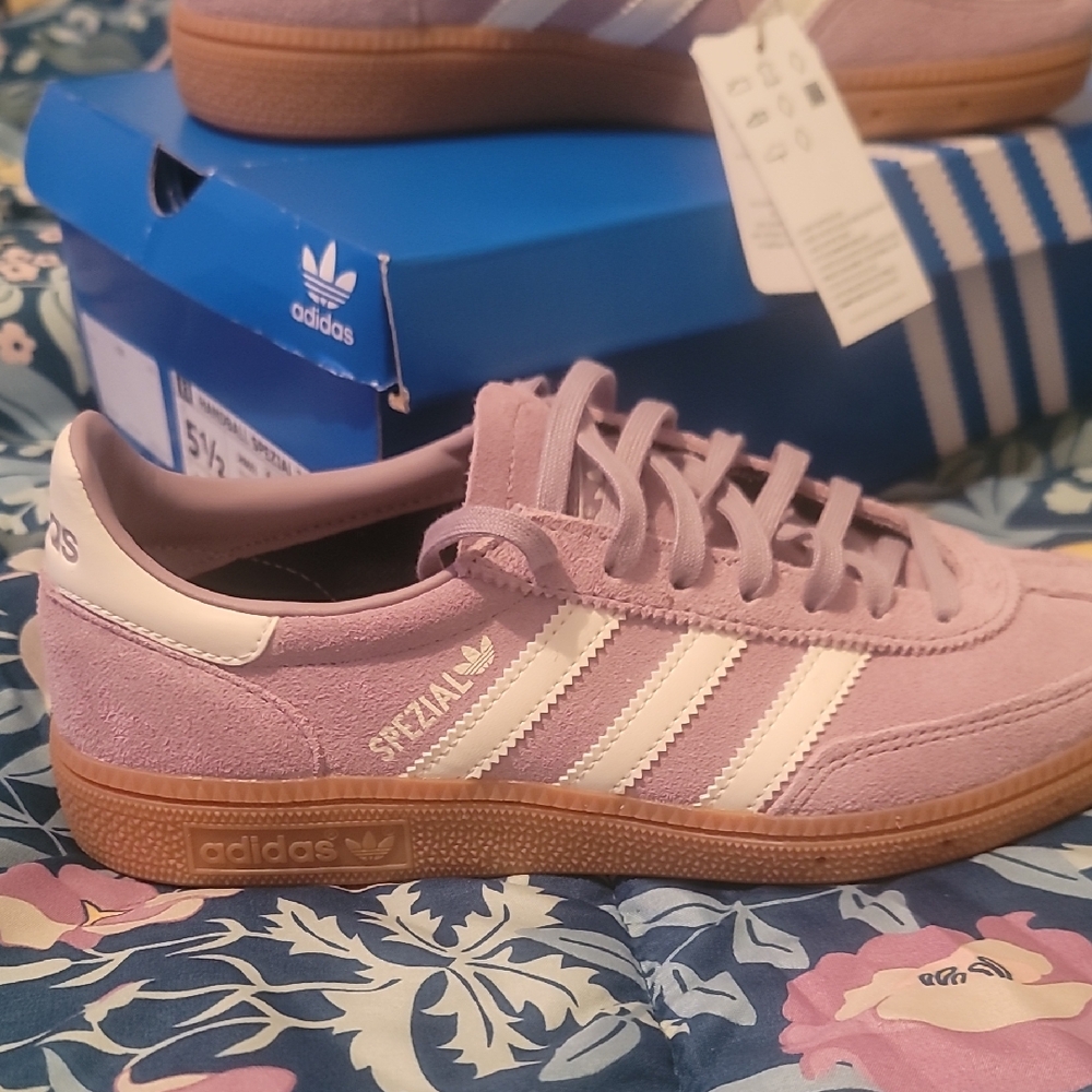 Adidas Spezial Women's Sneakers - Lavender and White - Picture 2 of 4